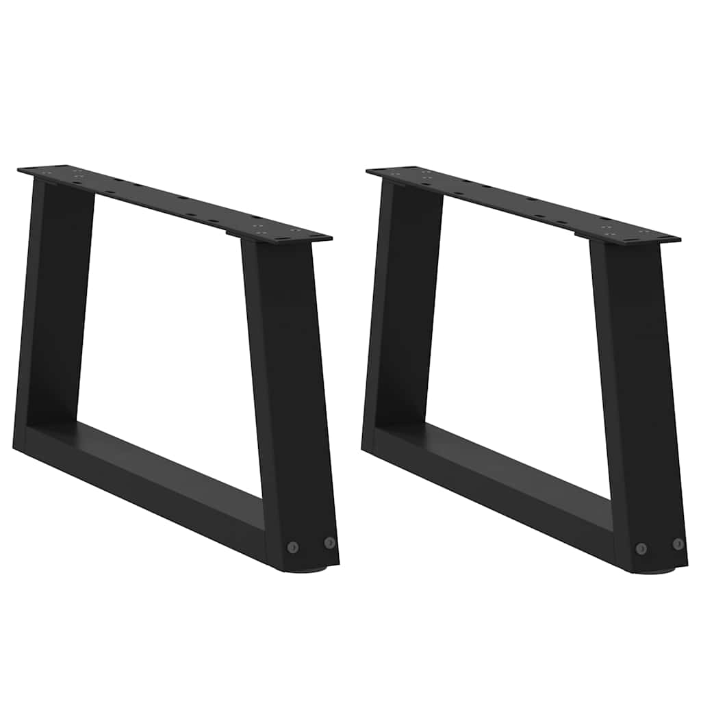 Salontafelpoten 2 st V-vormig 60x(30-31,3) cm staal zwart is nu te koop bij PeponiXL, paradijselijk wonen!