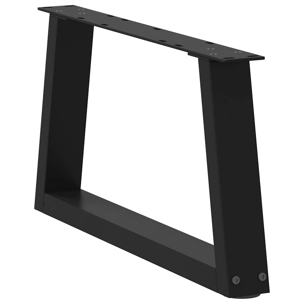 Salontafelpoten 2 st V-vormig 60x(30-31,3) cm staal zwart is nu te koop bij PeponiXL, paradijselijk wonen!