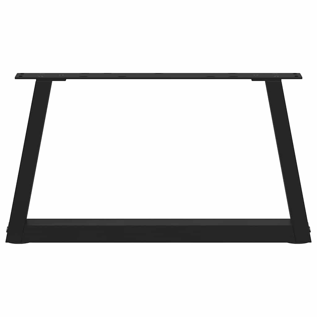Salontafelpoten 2 st V-vormig 60x(30-31,3) cm staal zwart is nu te koop bij PeponiXL, paradijselijk wonen!