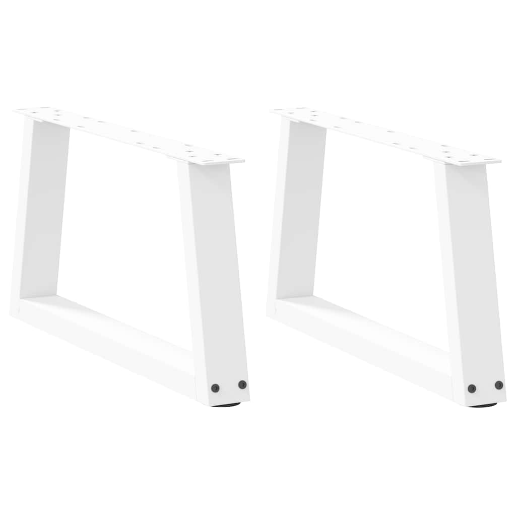 Salontafelpoten 2 st V-vormig 60x(30-31,3) cm staal wit is nu te koop bij PeponiXL, paradijselijk wonen!