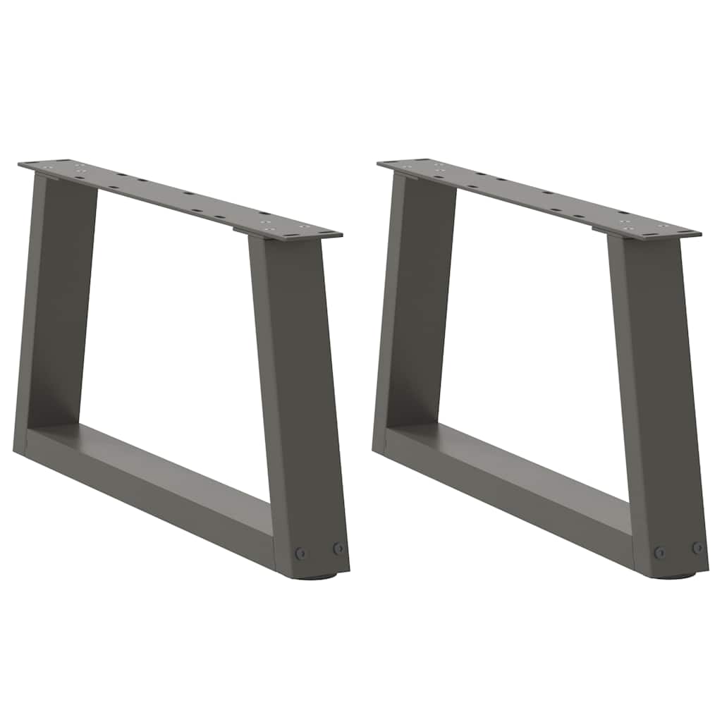 Salontafelpoten 2 st V-vormig 60x(30-31,3) cm staal antraciet is nu te koop bij PeponiXL, paradijselijk wonen!
