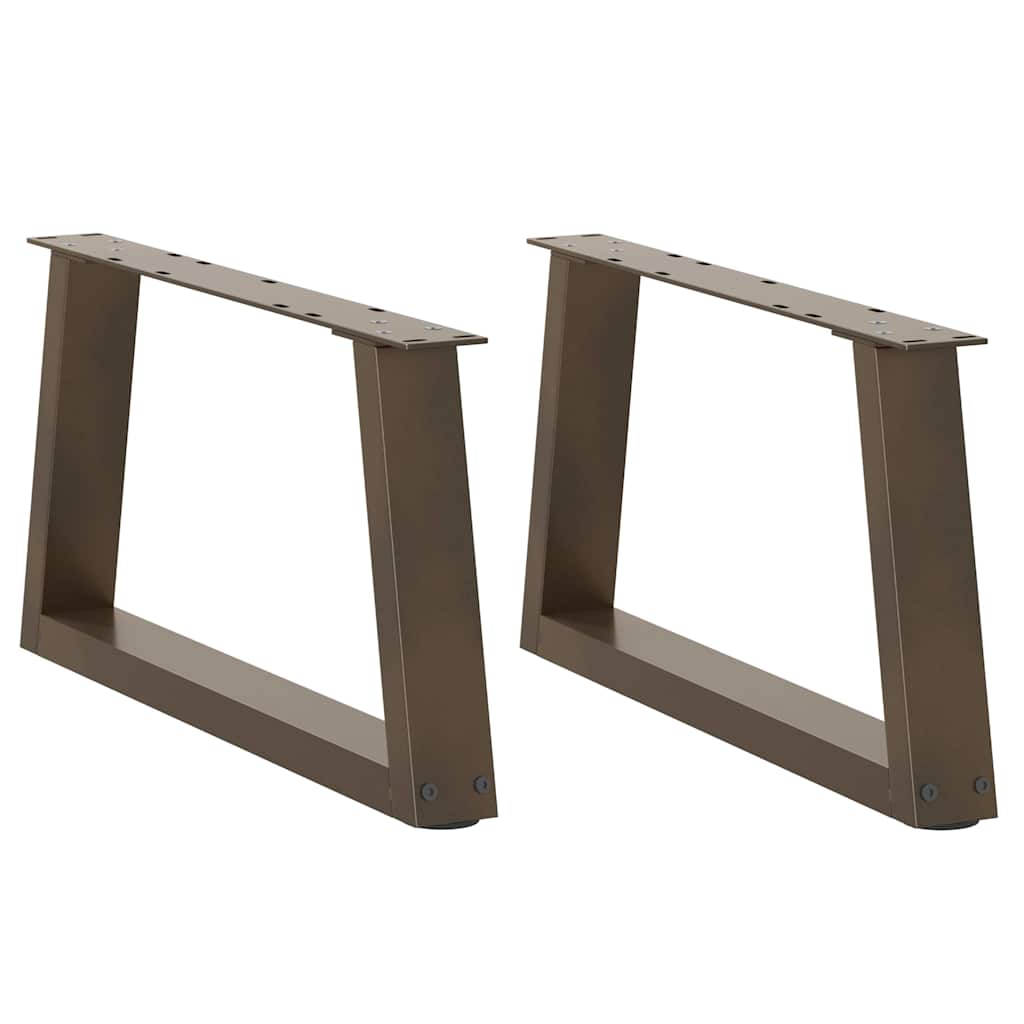 Salontafelpoten 2 st V-vormig 60x(30-31,3) cm staal naturel is nu te koop bij PeponiXL, paradijselijk wonen!