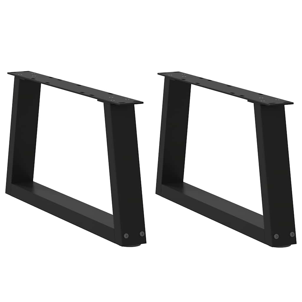 Salontafelpoten 2 st V-vormig 70x(30-31,3) cm staal zwart is nu te koop bij PeponiXL, paradijselijk wonen!
