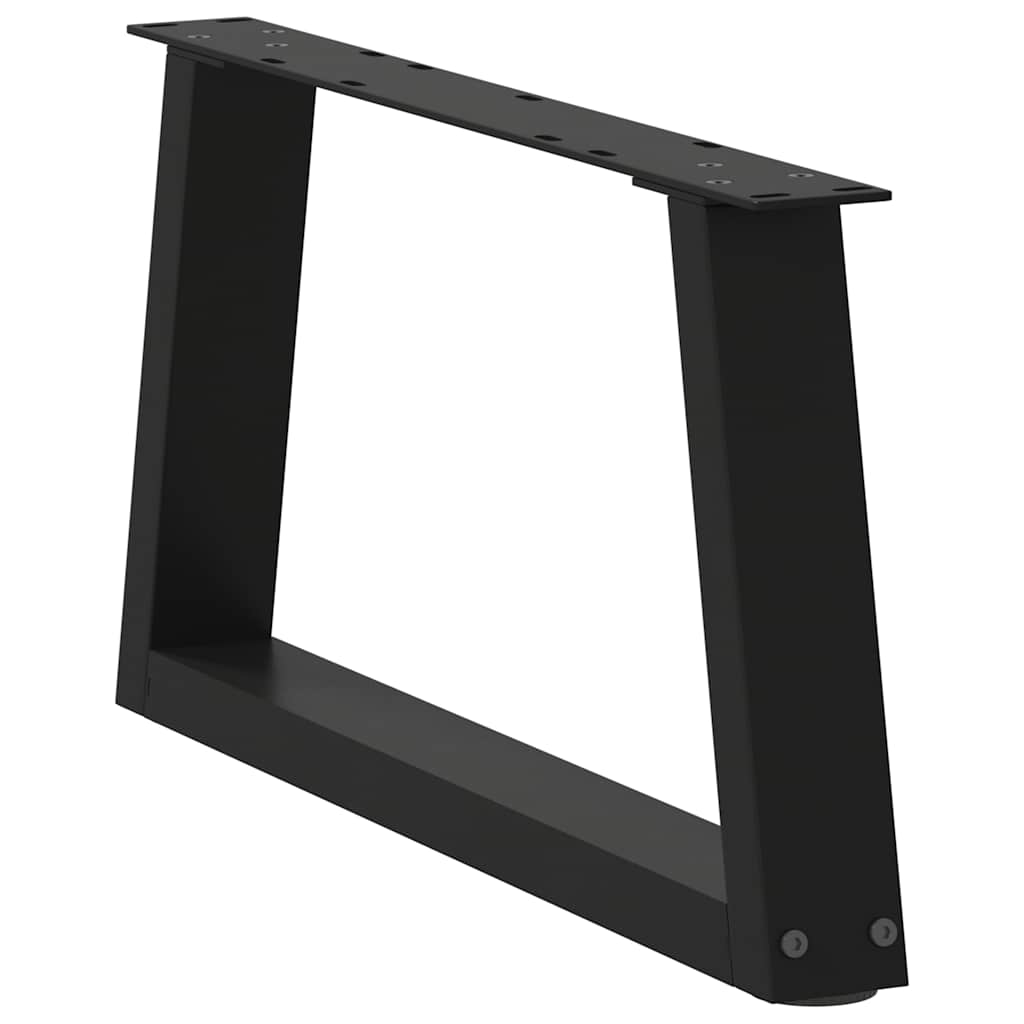 Salontafelpoten 2 st V-vormig 70x(30-31,3) cm staal zwart is nu te koop bij PeponiXL, paradijselijk wonen!