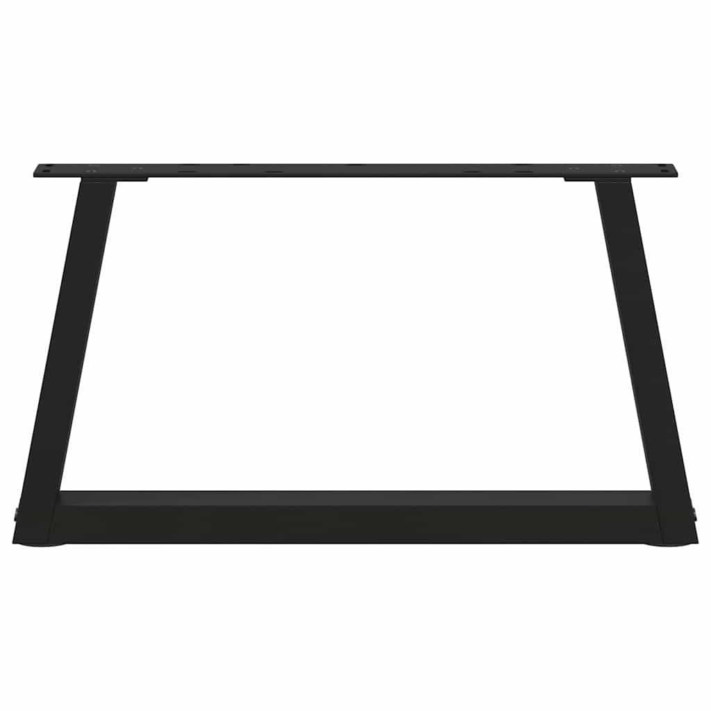 Salontafelpoten 2 st V-vormig 70x(30-31,3) cm staal zwart is nu te koop bij PeponiXL, paradijselijk wonen!