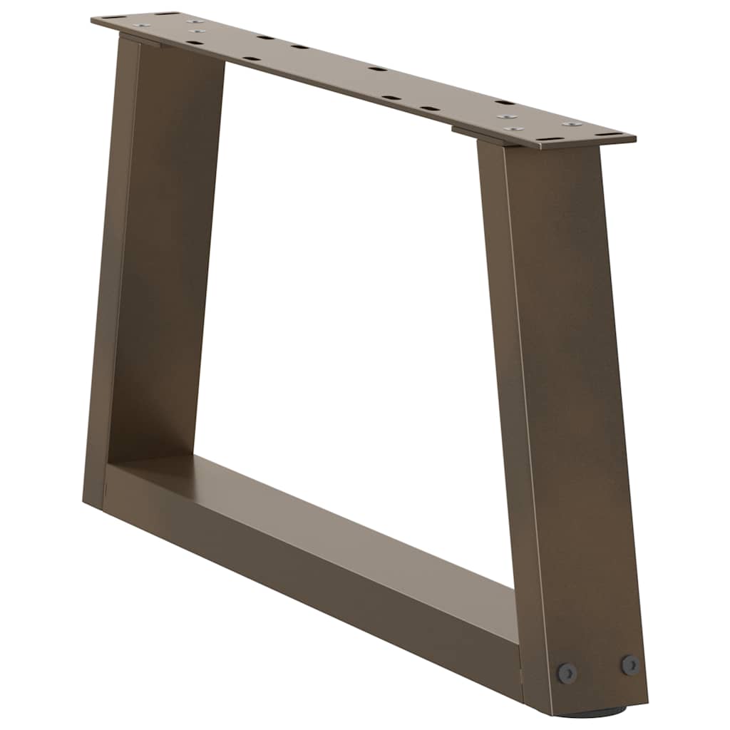 Salontafelpoten 2 st V-vormig 70x(30-31,3) cm staal naturel is nu te koop bij PeponiXL, paradijselijk wonen!