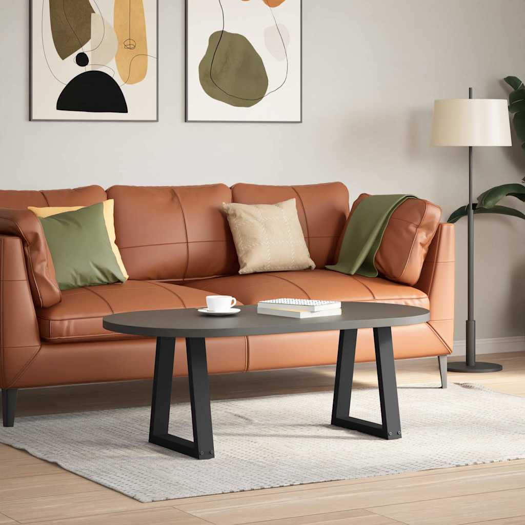Salontafelpoten 2 st V-vormig 28x(42-43,3) cm staal zwart is nu te koop bij PeponiXL, paradijselijk wonen!