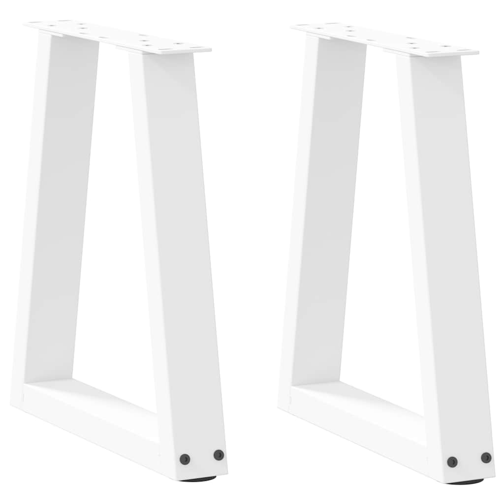 Salontafelpoten 2 st V-vormig 28x(42-43,3) cm staal wit is nu te koop bij PeponiXL, paradijselijk wonen!