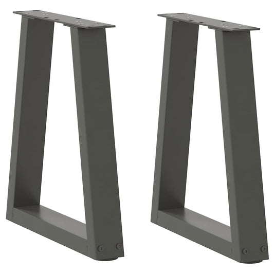 Salontafelpoten 2 st V-vormig 28x(42-43,3) cm staal antraciet is nu te koop bij PeponiXL, paradijselijk wonen!