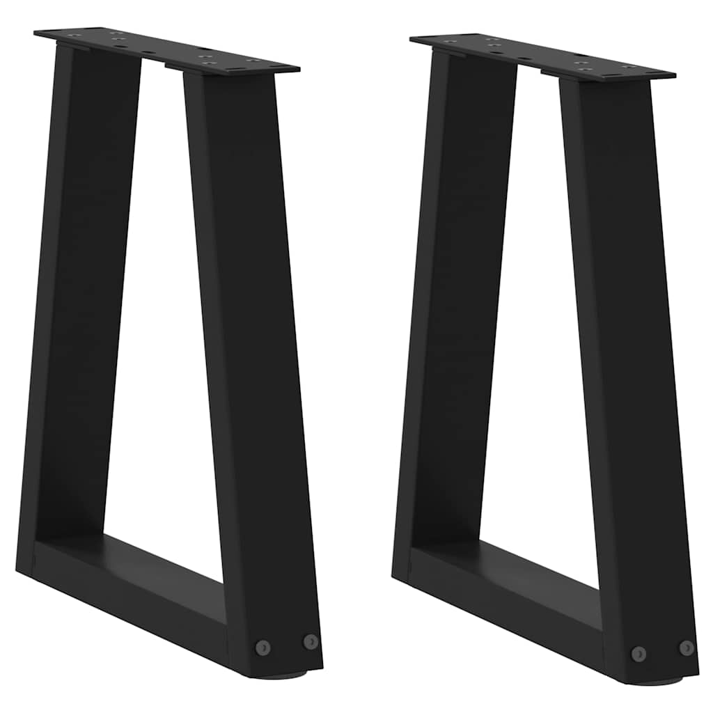 Salontafelpoten 2 st V-vormig 38x(42-43,3) cm staal zwart is nu te koop bij PeponiXL, paradijselijk wonen!