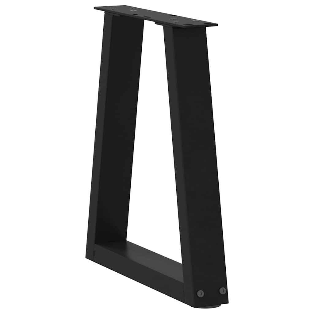 Salontafelpoten 2 st V-vormig 38x(42-43,3) cm staal zwart is nu te koop bij PeponiXL, paradijselijk wonen!