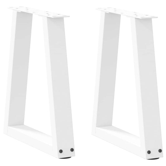 Salontafelpoten 2 st V-vormig 38x(42-43,3) cm staal wit is nu te koop bij PeponiXL, paradijselijk wonen!