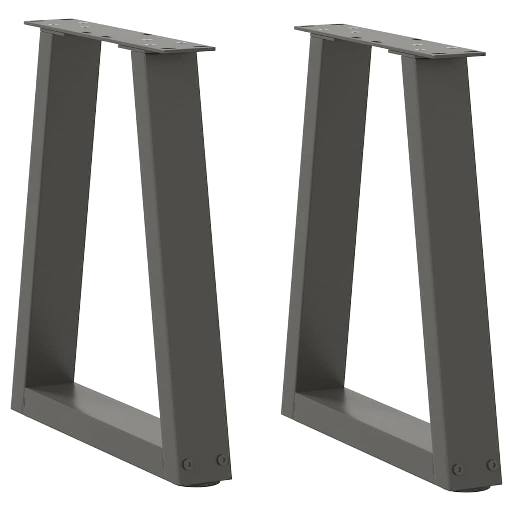 Salontafelpoten 2 st V-vormig 38x(42-43,3) cm staal antraciet is nu te koop bij PeponiXL, paradijselijk wonen!