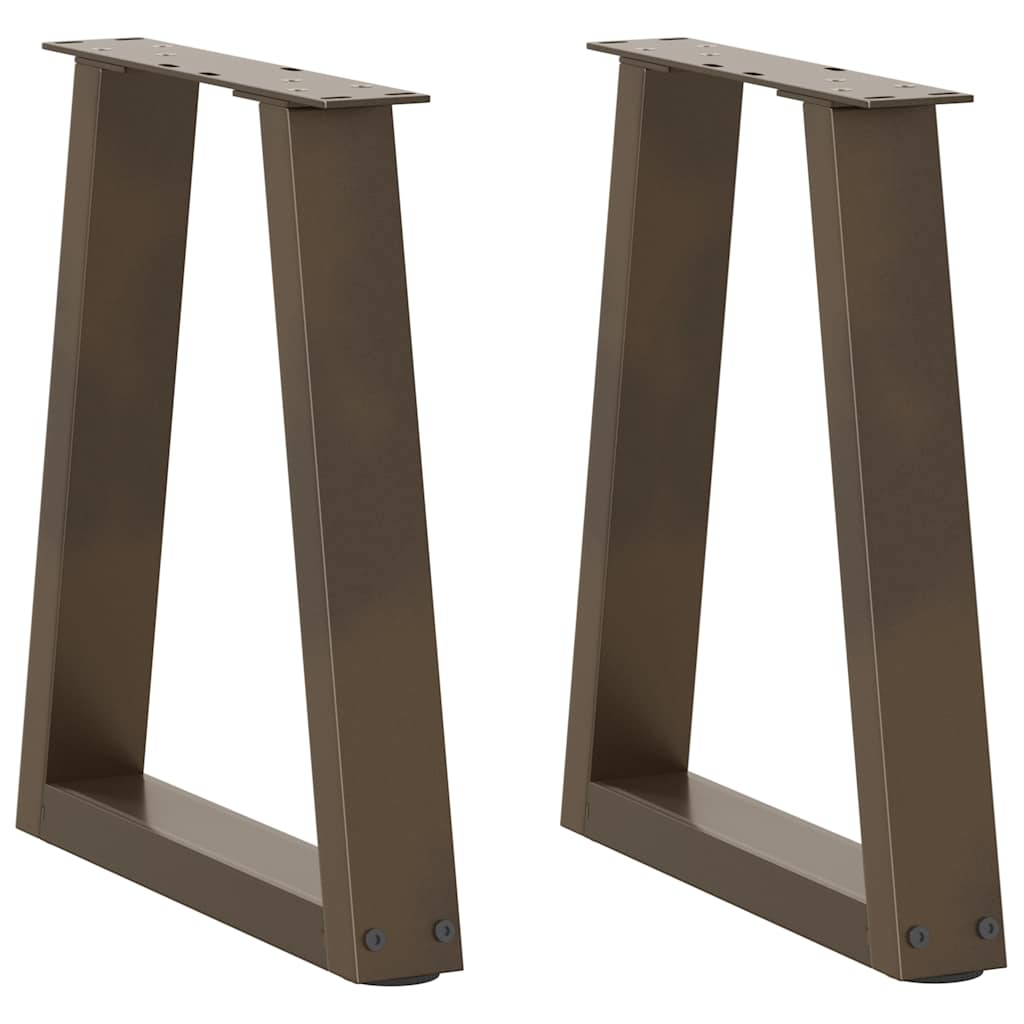 Salontafelpoten 2 st V-vormig 38x(42-43,3) cm staal naturel is nu te koop bij PeponiXL, paradijselijk wonen!