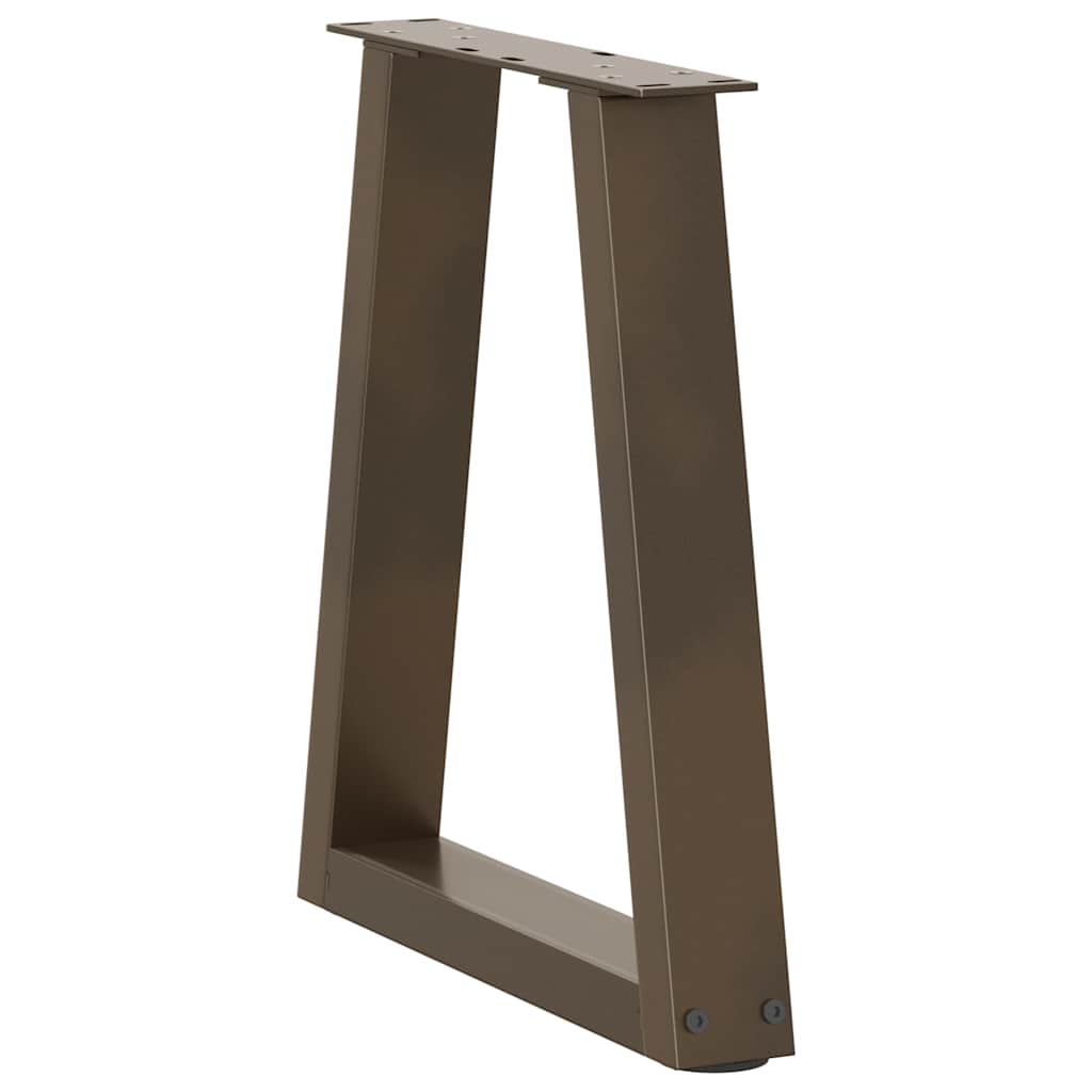Salontafelpoten 2 st V-vormig 38x(42-43,3) cm staal naturel is nu te koop bij PeponiXL, paradijselijk wonen!