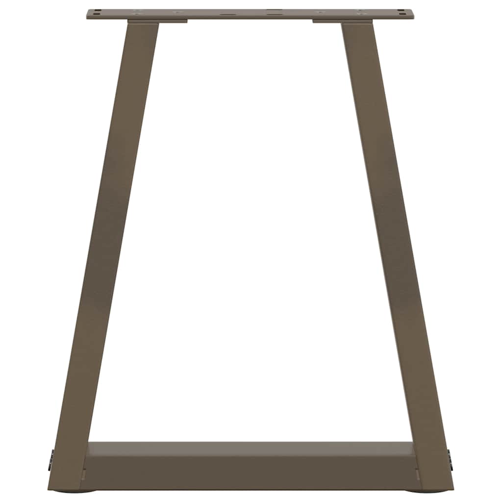 Salontafelpoten 2 st V-vormig 38x(42-43,3) cm staal naturel is nu te koop bij PeponiXL, paradijselijk wonen!