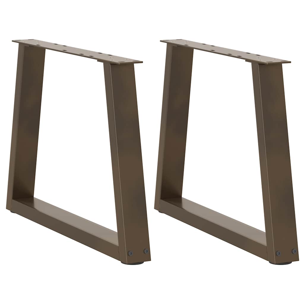 Salontafelpoten 2 st V-vormig 50x(42-43,3) cm staal naturel is nu te koop bij PeponiXL, paradijselijk wonen!