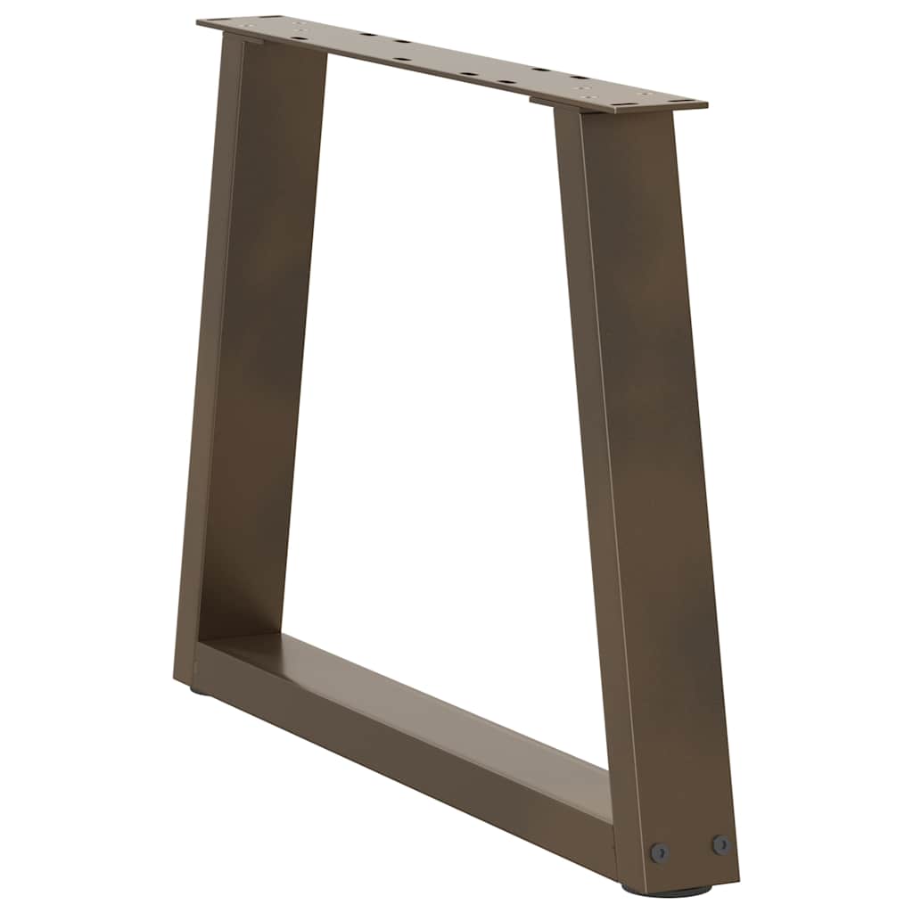 Salontafelpoten 2 st V-vormig 50x(42-43,3) cm staal naturel is nu te koop bij PeponiXL, paradijselijk wonen!
