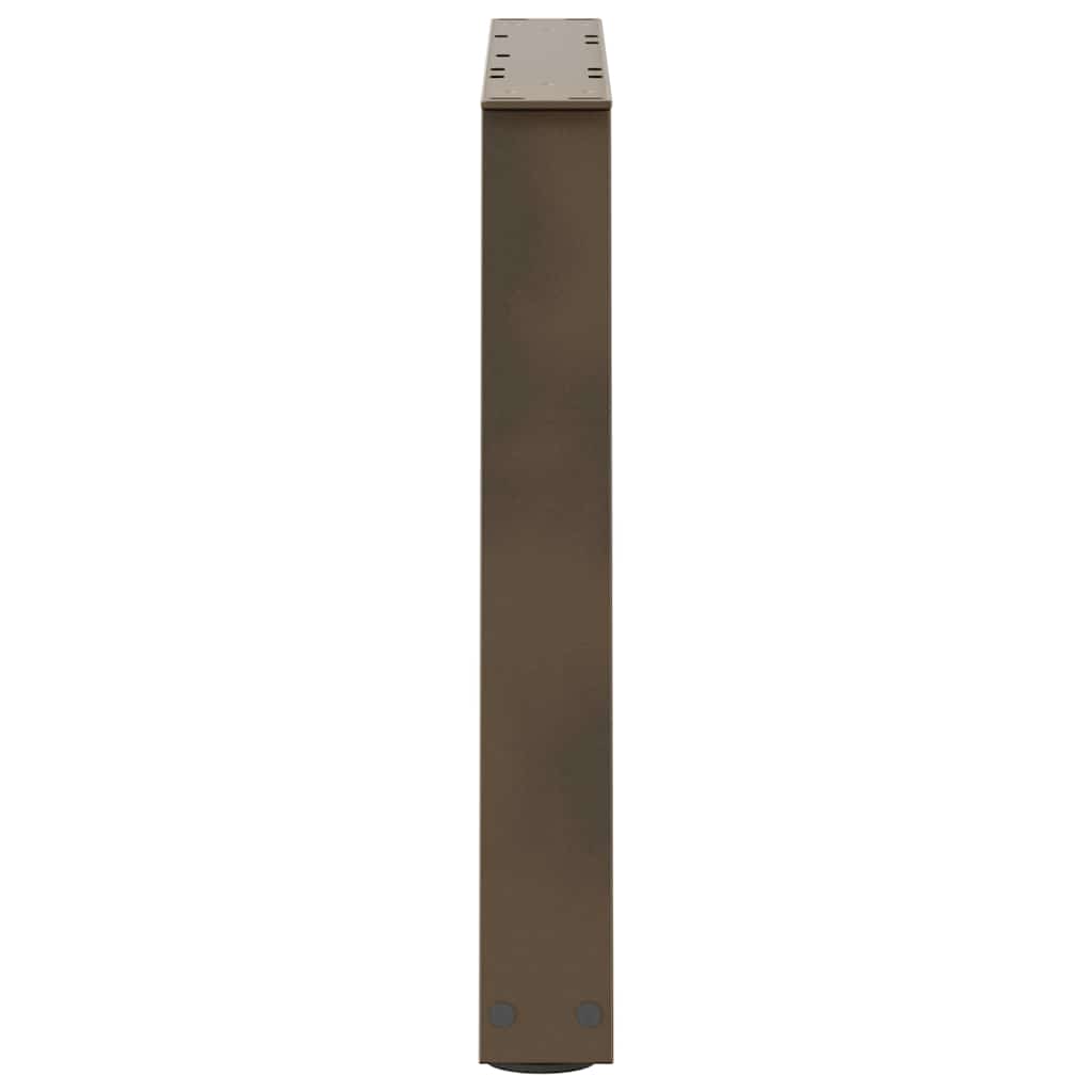 Salontafelpoten 2 st V-vormig 50x(42-43,3) cm staal naturel is nu te koop bij PeponiXL, paradijselijk wonen!