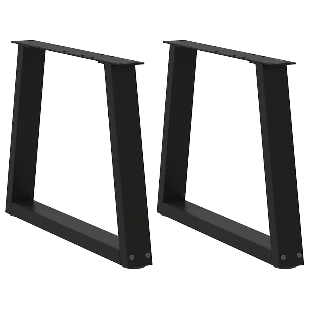 Salontafelpoten 2 st V-vormig 60x(42-43,3) cm staal zwart is nu te koop bij PeponiXL, paradijselijk wonen!