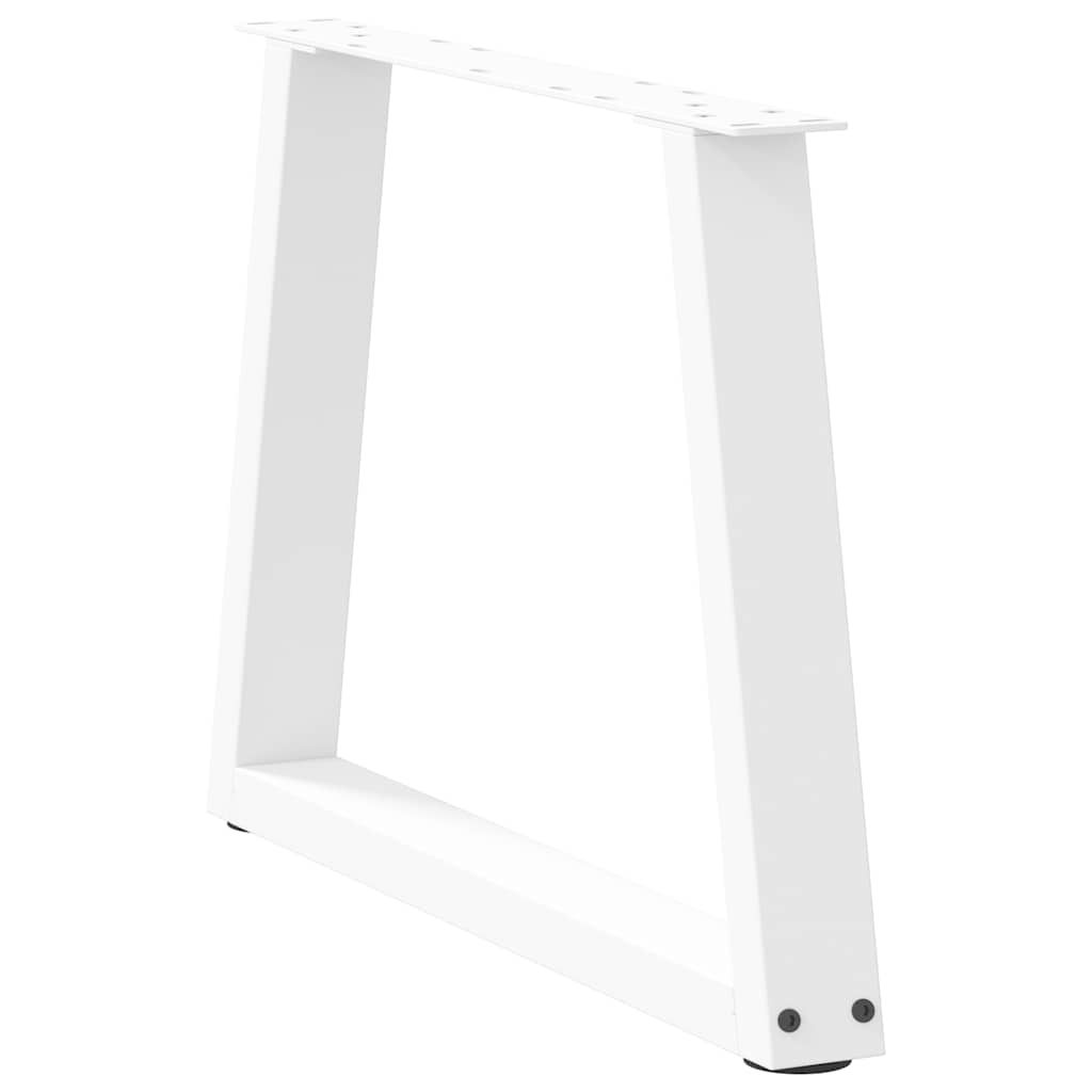 Salontafelpoten 2 st V-vormig 60x(42-43,3) cm staal wit is nu te koop bij PeponiXL, paradijselijk wonen!