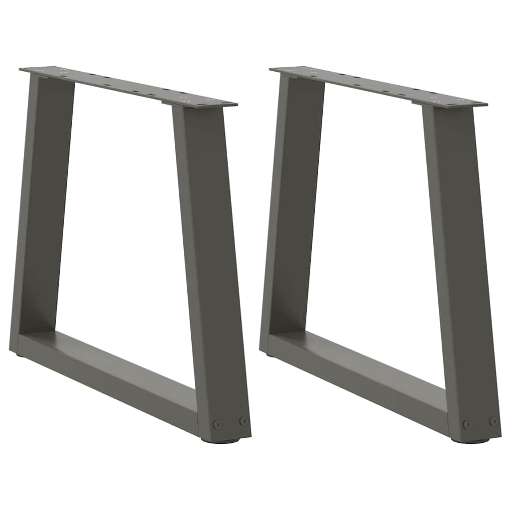 Salontafelpoten 2 st V-vormig 60x(42-43,3) cm staal antraciet is nu te koop bij PeponiXL, paradijselijk wonen!