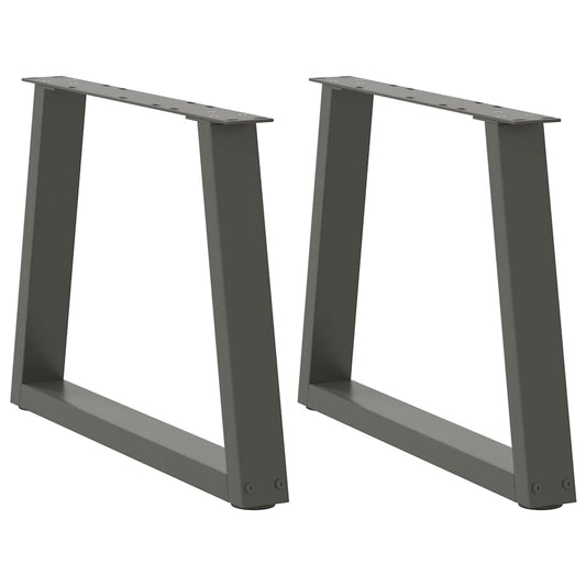 Salontafelpoten 2 st V-vormig 60x(42-43,3) cm staal antraciet is nu te koop bij PeponiXL, paradijselijk wonen!