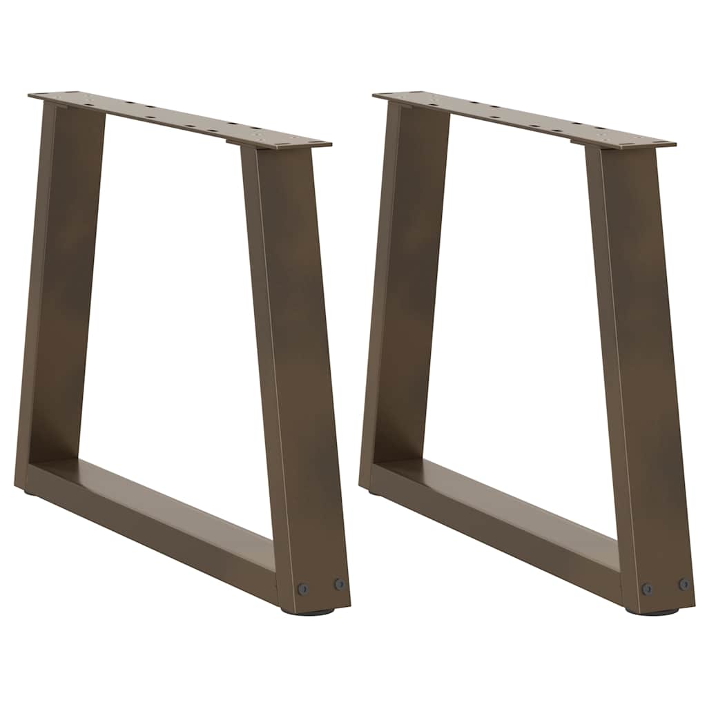Salontafelpoten 2 st V-vormig 60x(42-43,3) cm staal naturel is nu te koop bij PeponiXL, paradijselijk wonen!