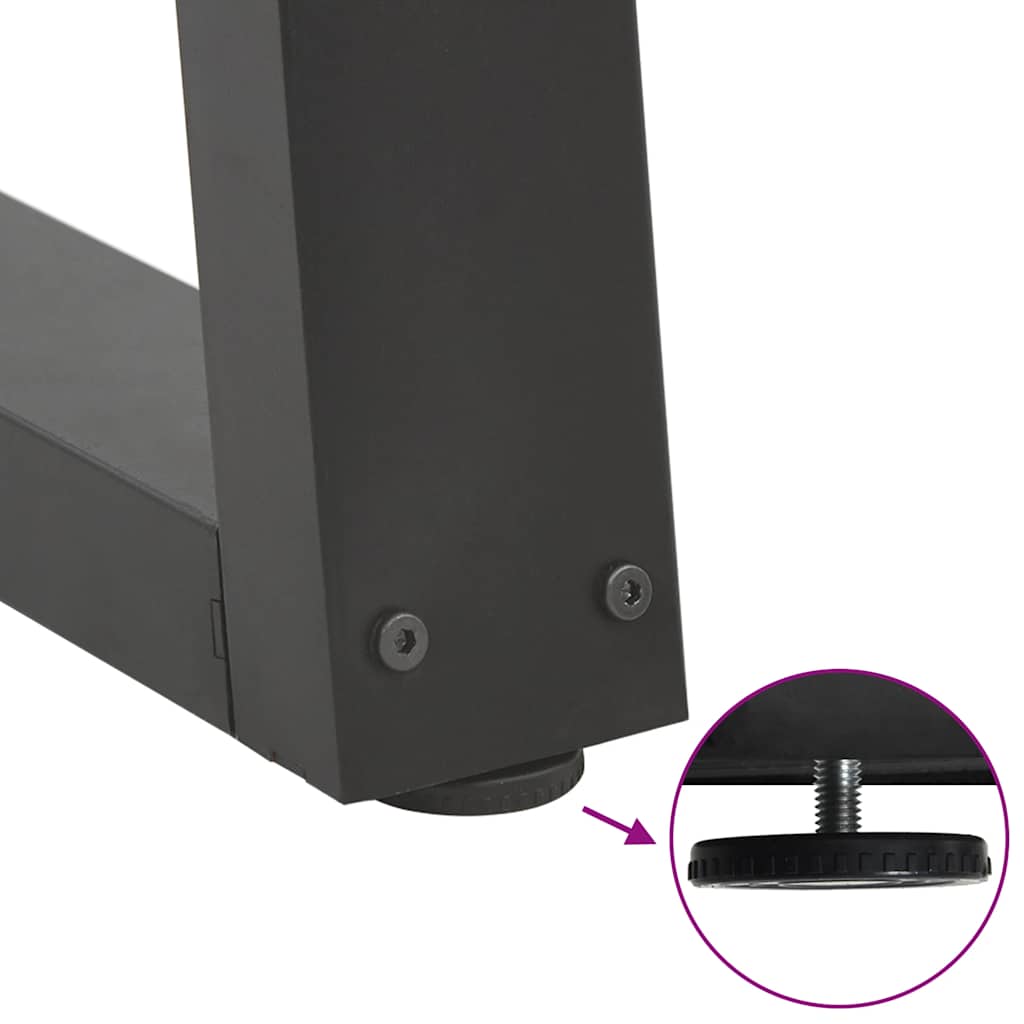 Salontafelpoten 2 st V-vormig 70x(42-43,3) cm staal antraciet is nu te koop bij PeponiXL, paradijselijk wonen!