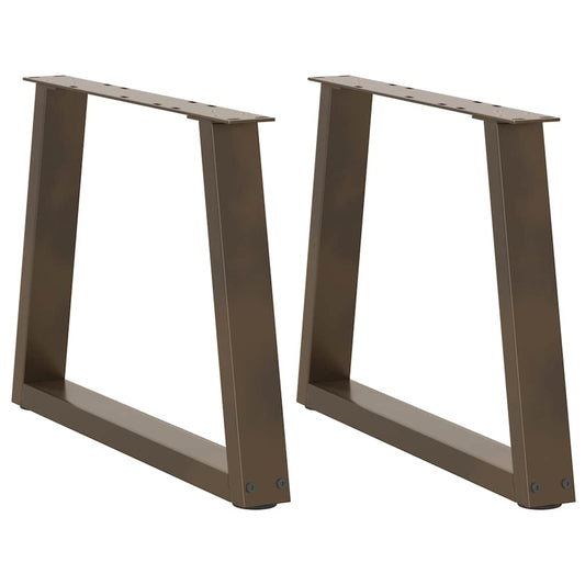 Salontafelpoten 2 st V-vormig 70x(42-43,3) cm staal naturel is nu te koop bij PeponiXL, paradijselijk wonen!