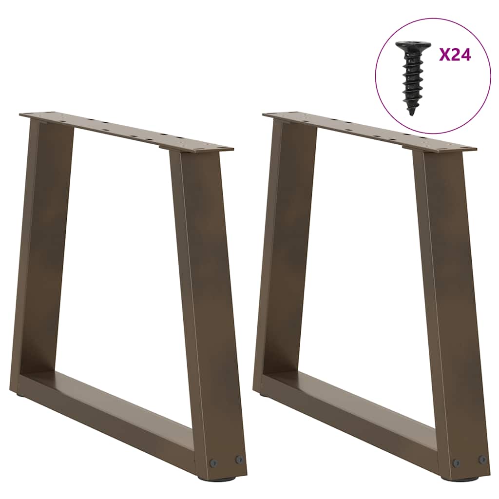 Salontafelpoten 2 st V-vormig 70x(42-43,3) cm staal naturel is nu te koop bij PeponiXL, paradijselijk wonen!