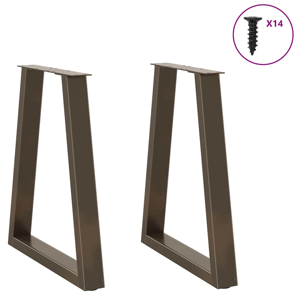 Eettafelpoten 2 st V-vormig 50x(72-73,3) cm staal naturel is nu te koop bij PeponiXL, paradijselijk wonen!
