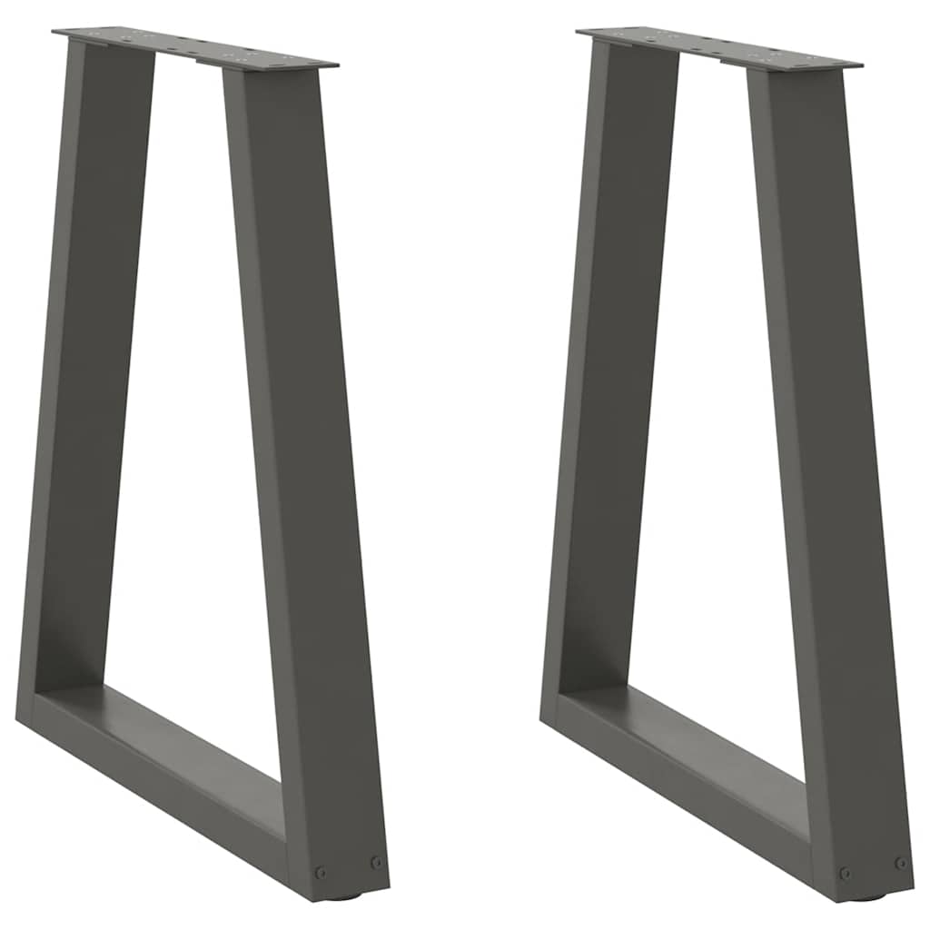 Eettafelpoten 2 st V-vormig 60x(72-73,3) cm staal antraciet is nu te koop bij PeponiXL, paradijselijk wonen!