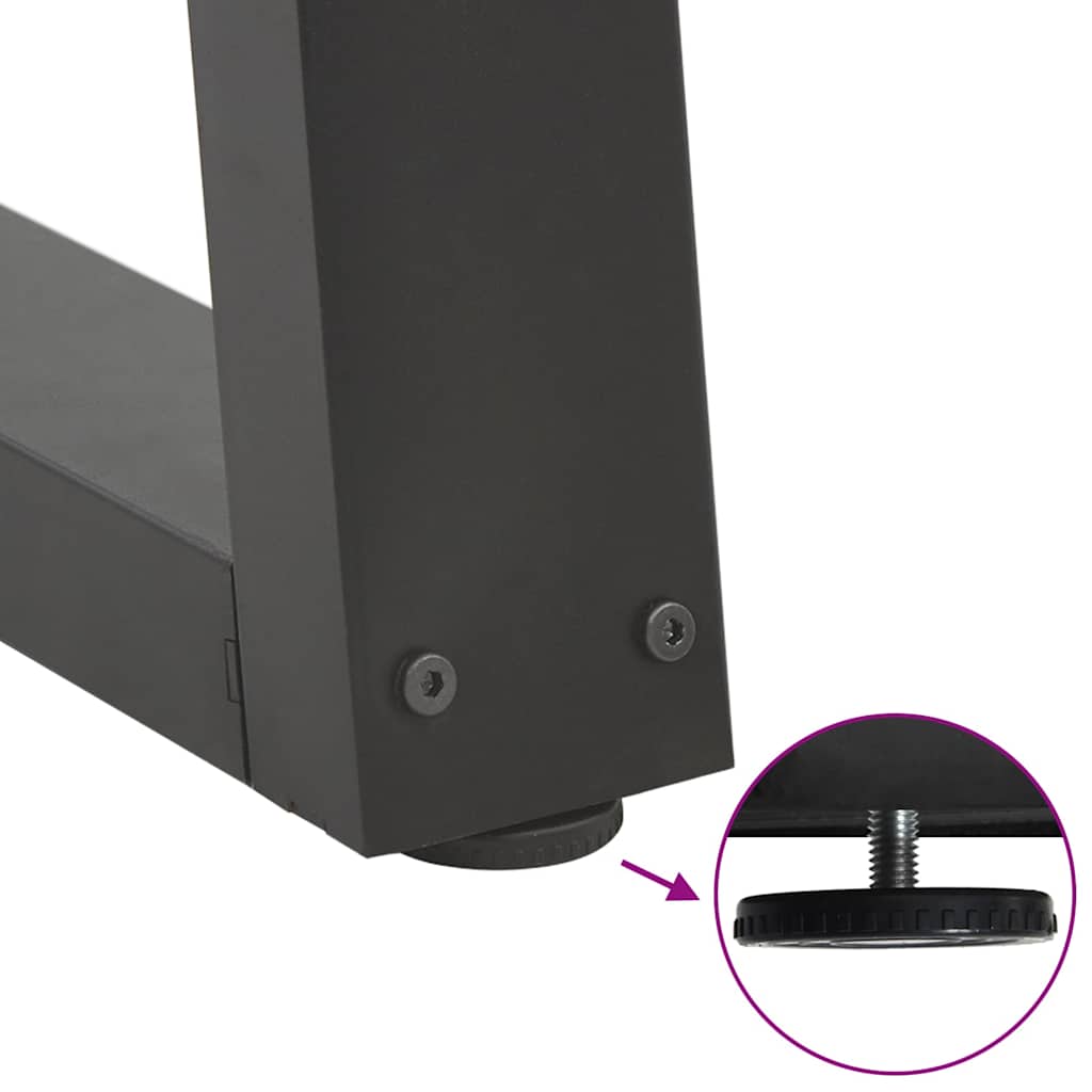 Eettafelpoten 2 st V-vormig 70x(72-73,3) cm staal antraciet is nu te koop bij PeponiXL, paradijselijk wonen!