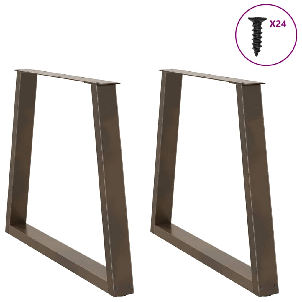 Eettafelpoten 2 st V-vormig 80x(72-73,3) cm staal naturel is nu te koop bij PeponiXL, paradijselijk wonen!