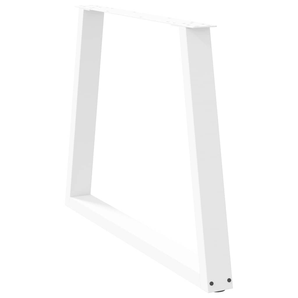Eettafelpoten 2 st V-vormig 90x(72-73,3) cm staal wit is nu te koop bij PeponiXL, paradijselijk wonen!