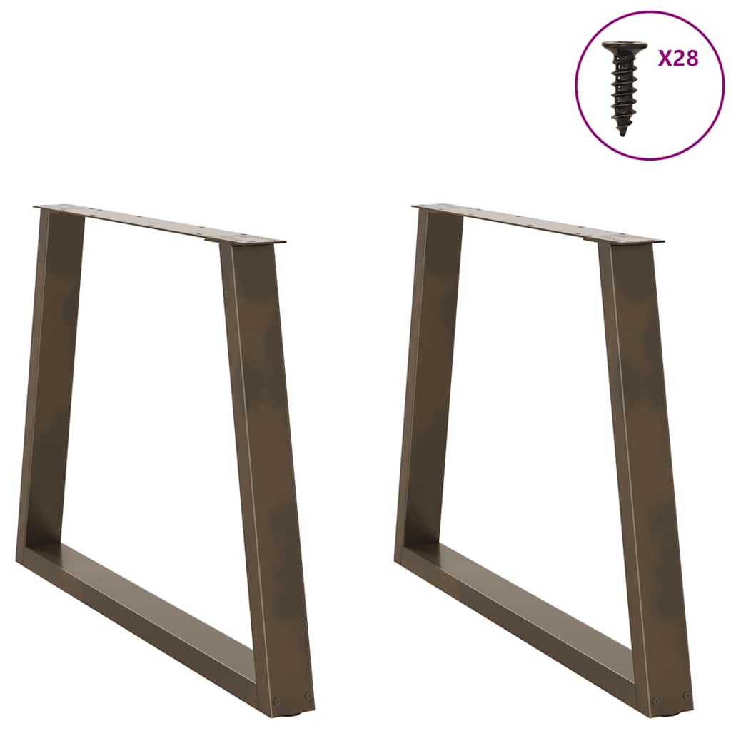 Eettafelpoten 2 st V-vormig 90x(72-73,3) cm staal naturel is nu te koop bij PeponiXL, paradijselijk wonen!