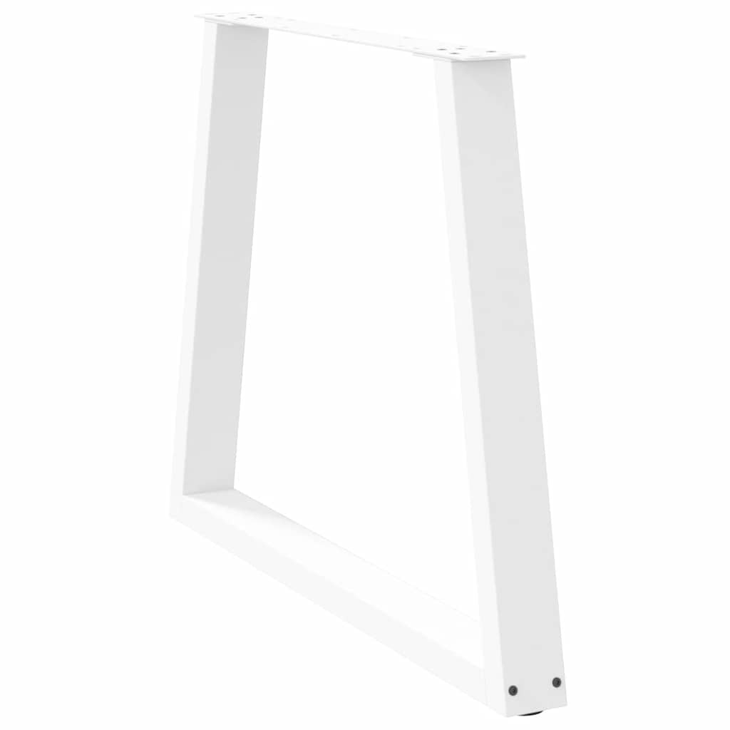 Eettafelpoten 3 st V-vormig 70x(72-73,3) cm staal wit is nu te koop bij PeponiXL, paradijselijk wonen!