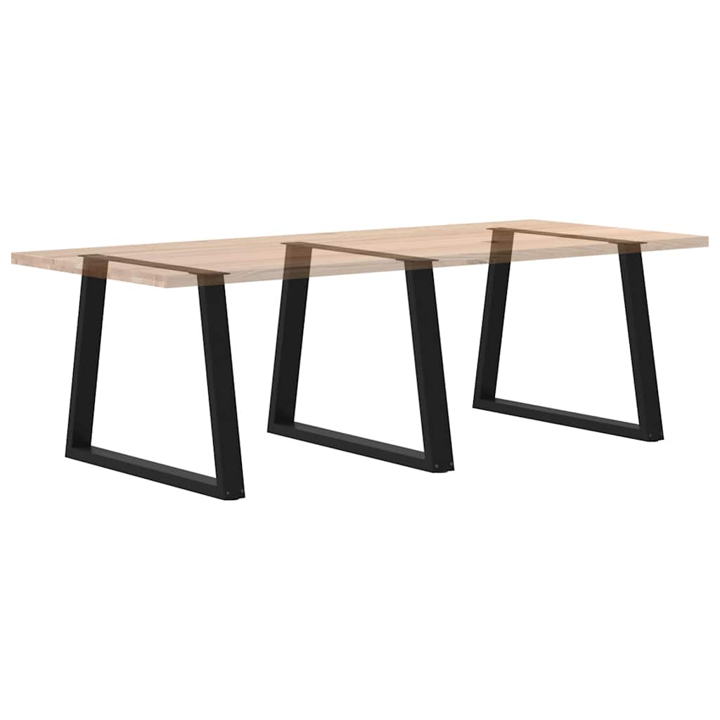 Eettafelpoten 3 st V-vormig 100x(72-73,3) cm staal zwart is nu te koop bij PeponiXL, paradijselijk wonen!