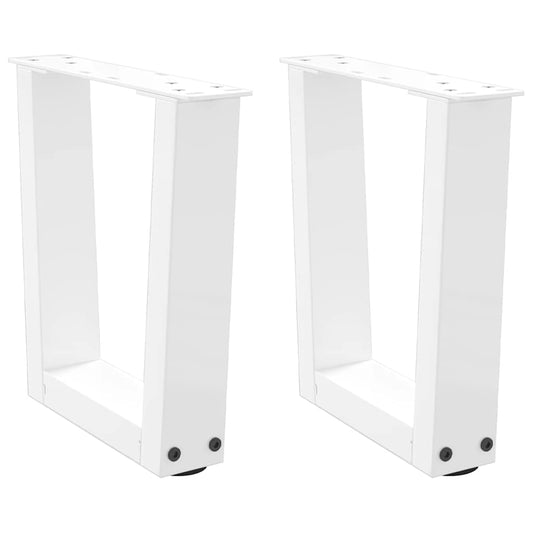 Salontafelpoten 2 st V-vormig 30x(30-31,3) cm staal wit is nu te koop bij PeponiXL, paradijselijk wonen!