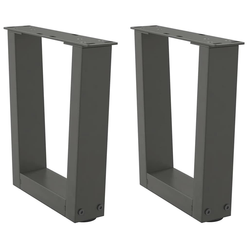 Salontafelpoten 2 st V-vormig 30x(30-31,3) cm staal antraciet is nu te koop bij PeponiXL, paradijselijk wonen!