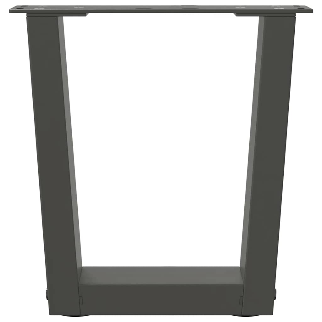 Salontafelpoten 2 st V-vormig 30x(30-31,3) cm staal antraciet is nu te koop bij PeponiXL, paradijselijk wonen!