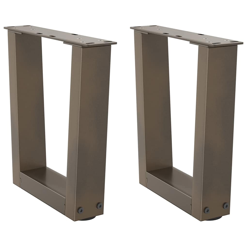Salontafelpoten 2 st V-vormig 30x(30-31,3) cm staal naturel is nu te koop bij PeponiXL, paradijselijk wonen!