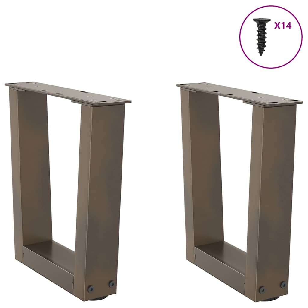 Salontafelpoten 2 st V-vormig 30x(30-31,3) cm staal naturel is nu te koop bij PeponiXL, paradijselijk wonen!
