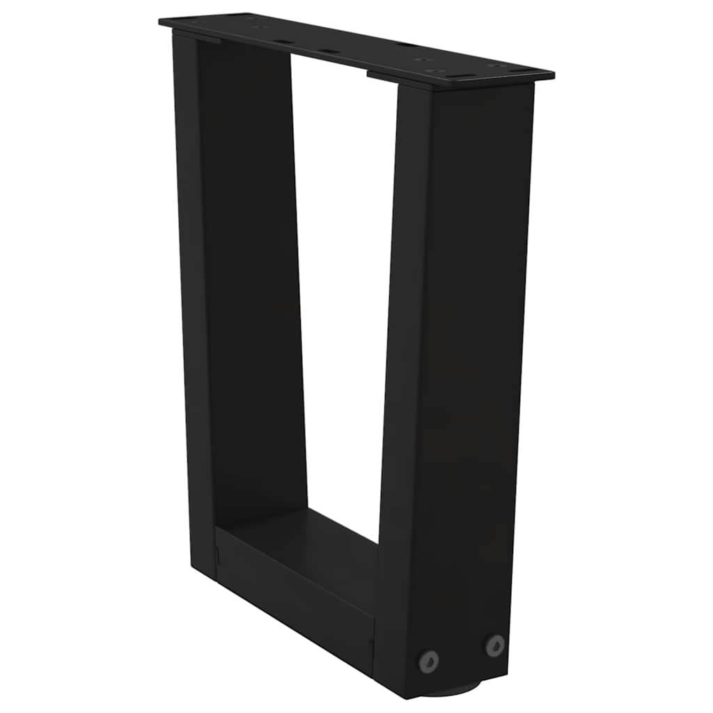 Salontafelpoten 2 st V-vormig 40x(30-31,3) cm staal zwart is nu te koop bij PeponiXL, paradijselijk wonen!
