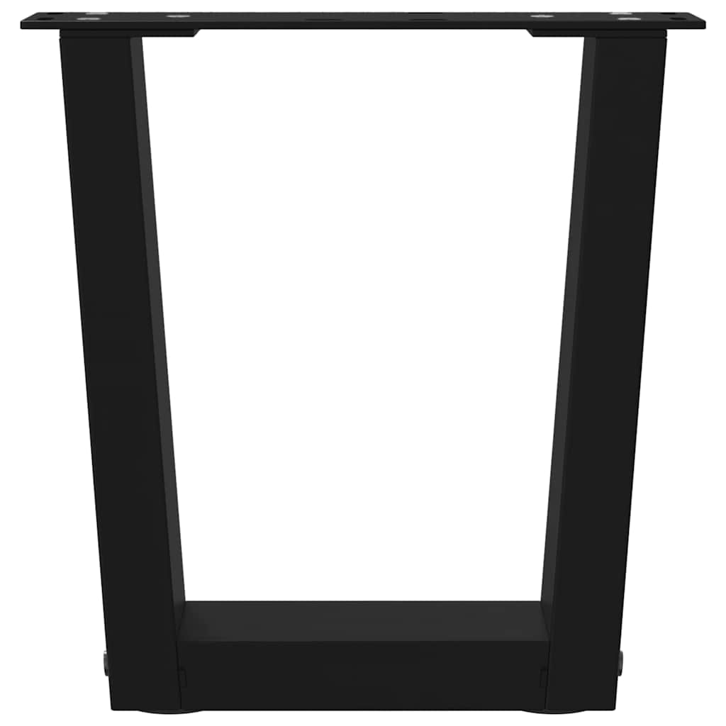 Salontafelpoten 2 st V-vormig 40x(30-31,3) cm staal zwart is nu te koop bij PeponiXL, paradijselijk wonen!
