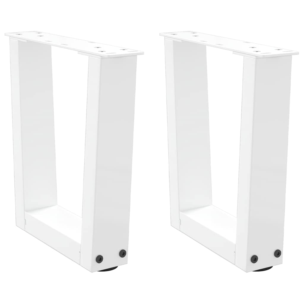 Salontafelpoten 2 st V-vormig 40x(30-31,3) cm staal wit is nu te koop bij PeponiXL, paradijselijk wonen!