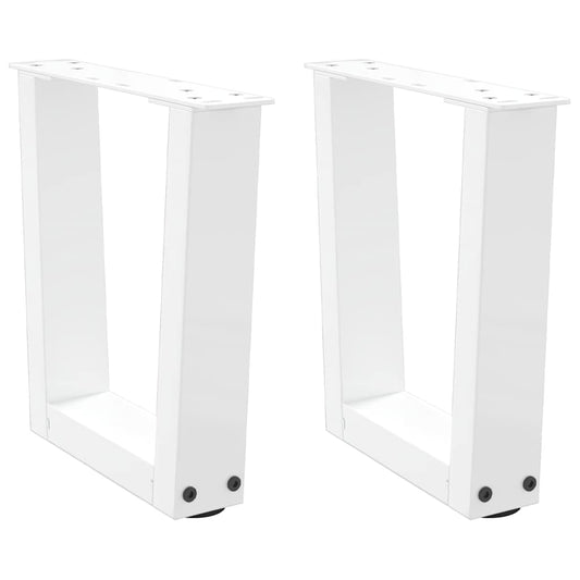 Salontafelpoten 2 st V-vormig 40x(30-31,3) cm staal wit is nu te koop bij PeponiXL, paradijselijk wonen!