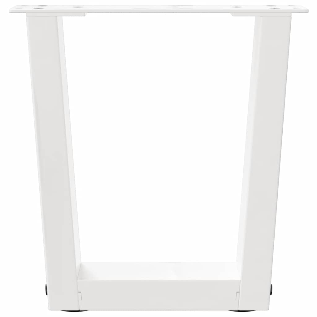 Salontafelpoten 2 st V-vormig 40x(30-31,3) cm staal wit is nu te koop bij PeponiXL, paradijselijk wonen!