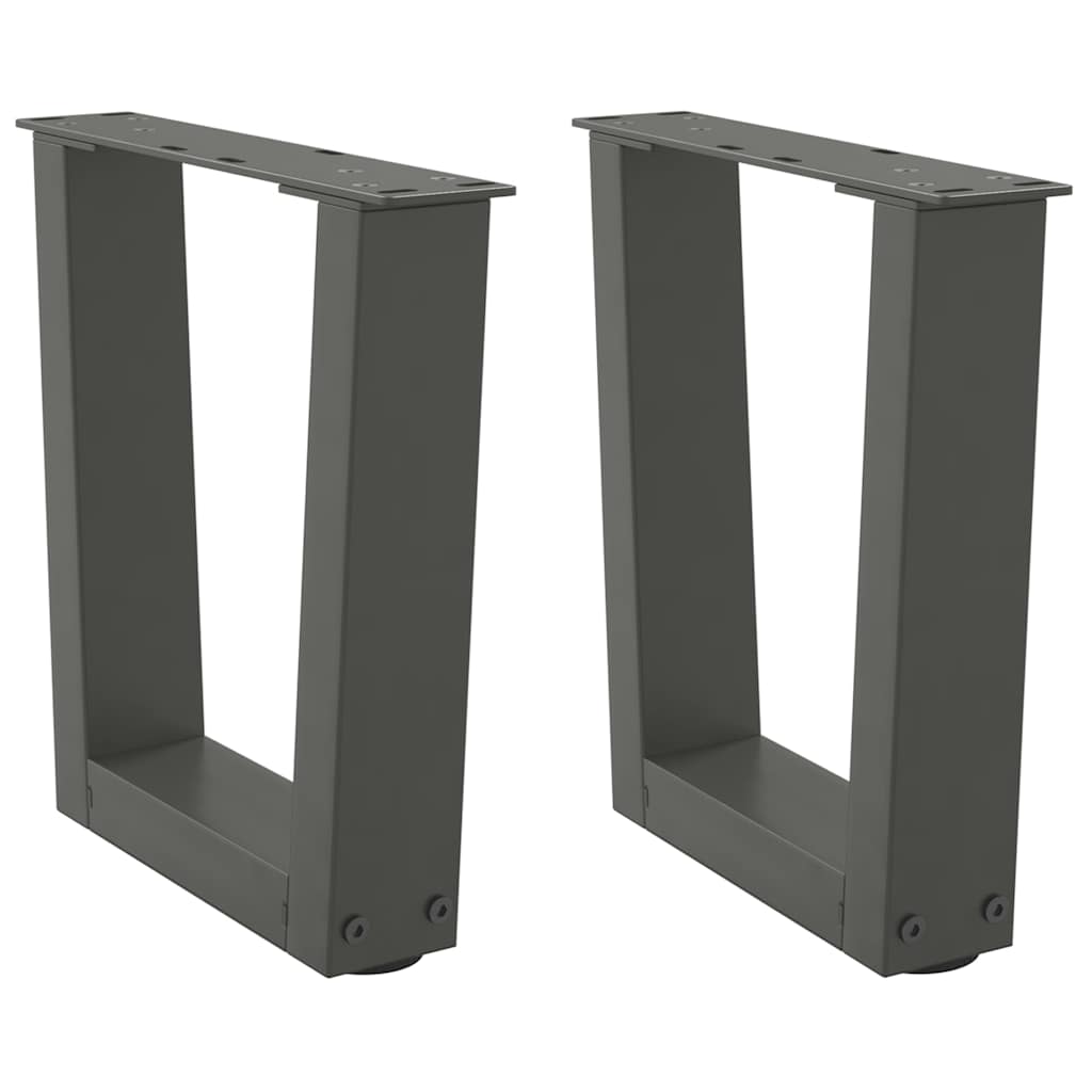 Salontafelpoten 2 st V-vormig 40x(30-31,3) cm staal antraciet is nu te koop bij PeponiXL, paradijselijk wonen!